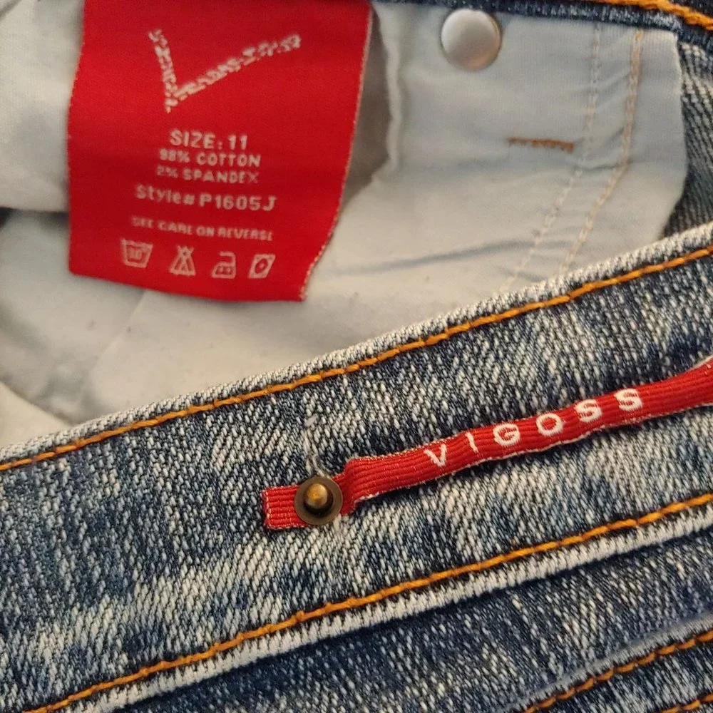 Vigoss boot cut pockets with back button flaps size 11 - Picture 11 of 11